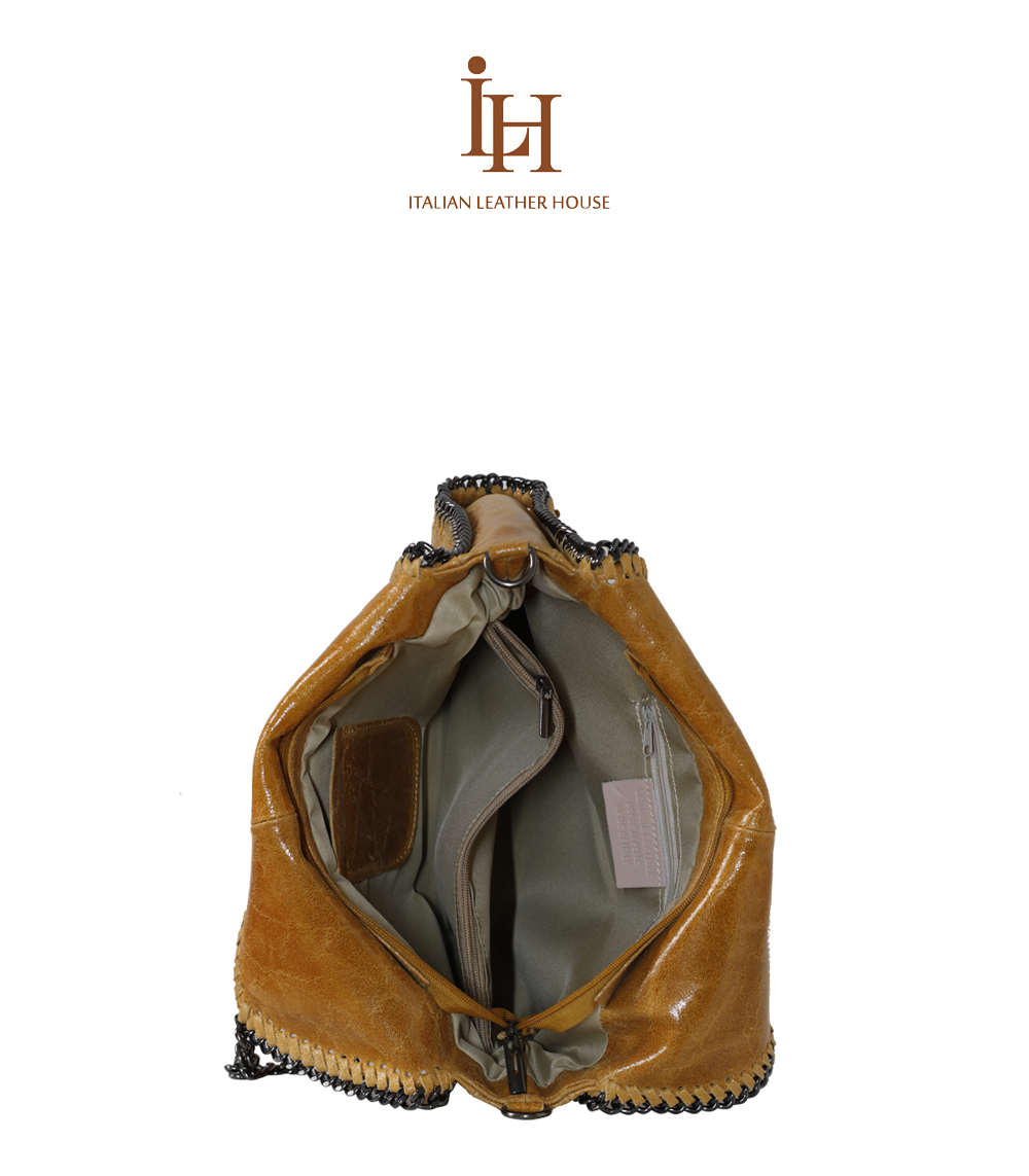 Small bag with chain strap – italian leather house